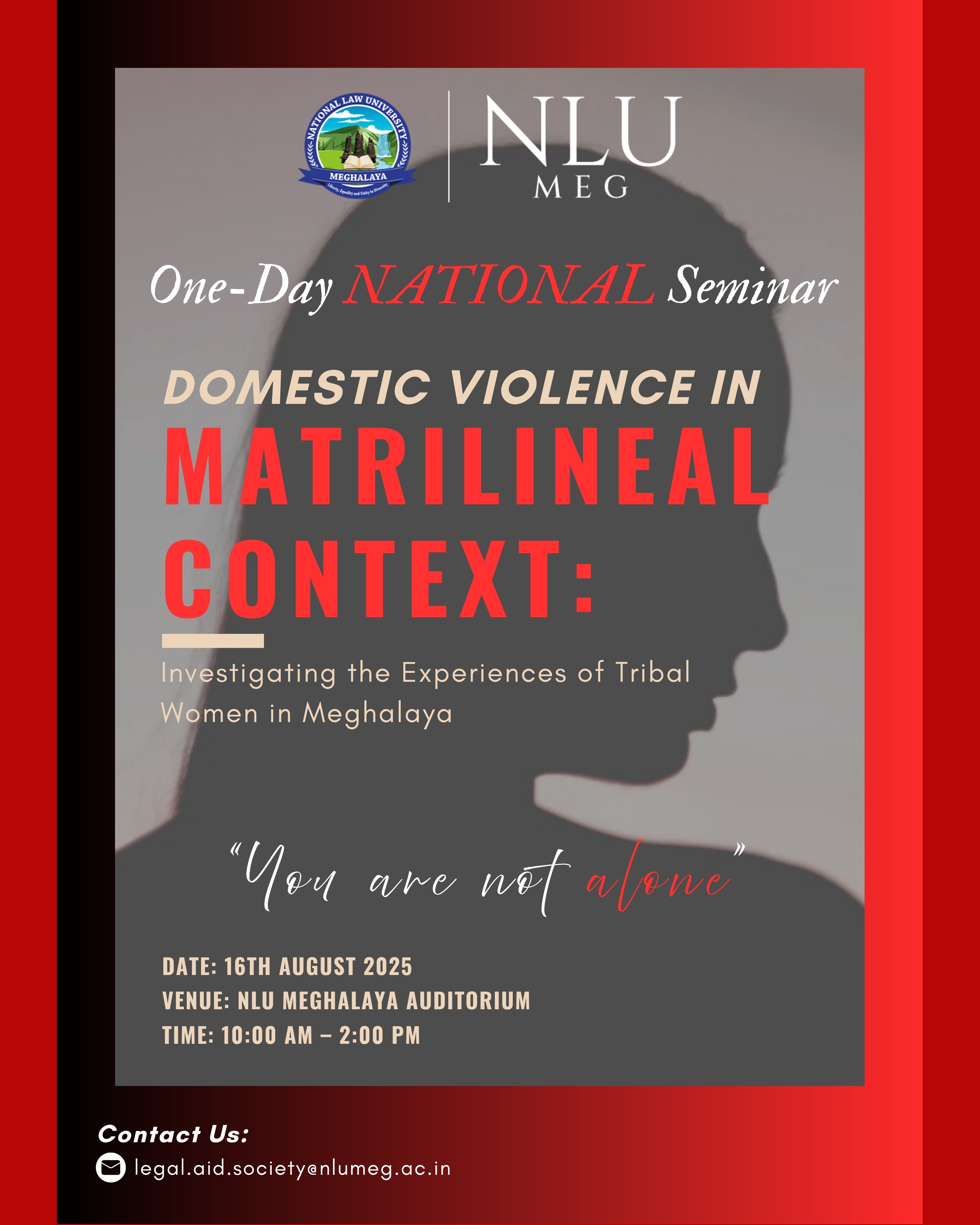 One Day National Seminar Domestic Violence in Matrilineal Context