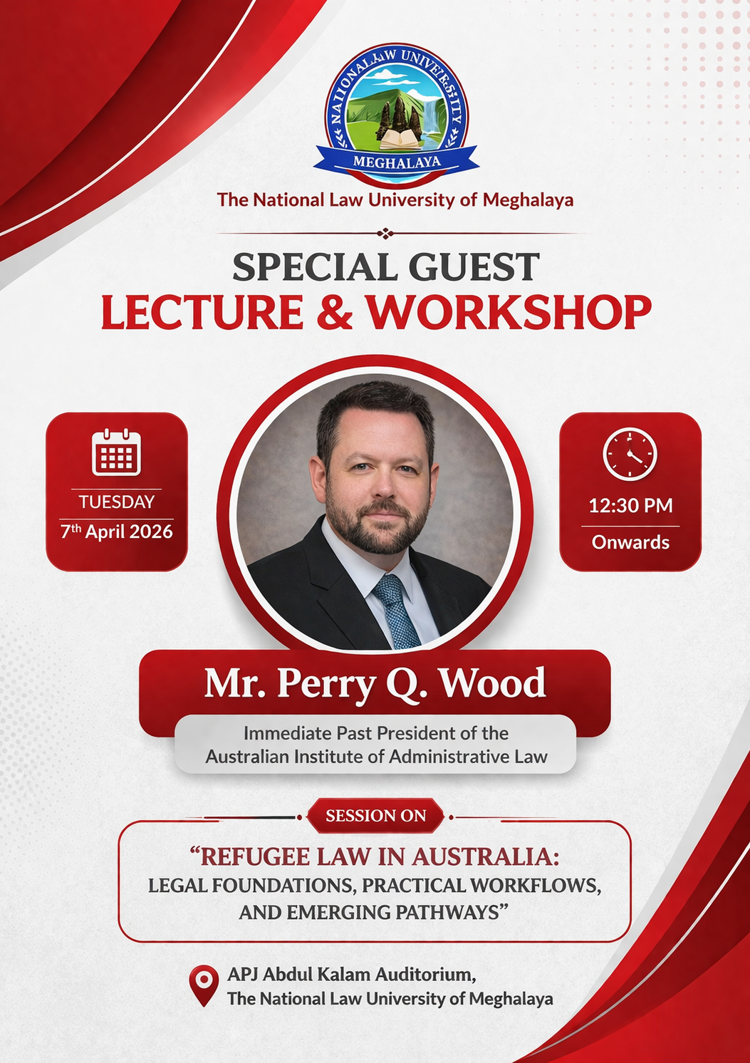 Special Guest Lecture and Workshop - Mr. Perry Q. Wood